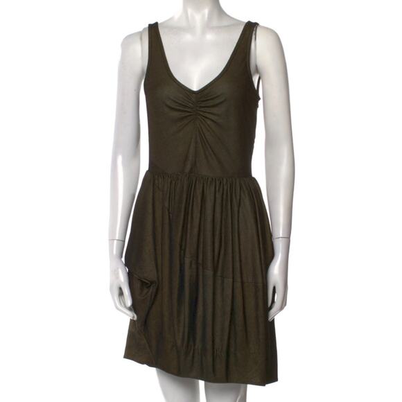 MARC by MARC JACOBS Sleeveless A-Line Mini Dress Gold Black Metallic Size Med - Picture 1 of 7